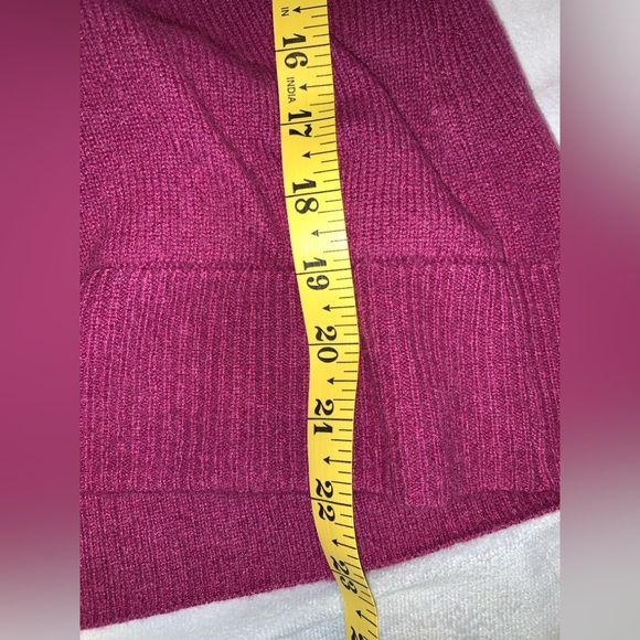 41 hawthorn 100% cashmere ballerina faux wrap sweater xs dusty purple pink - Picture 8 of 9